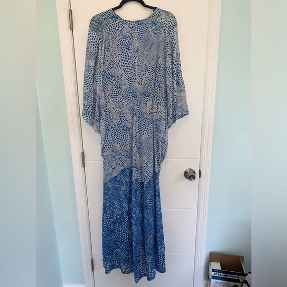 Issa London Serenity Seashell Silk Kaftan Dress US 6 - Picture 5 of 7